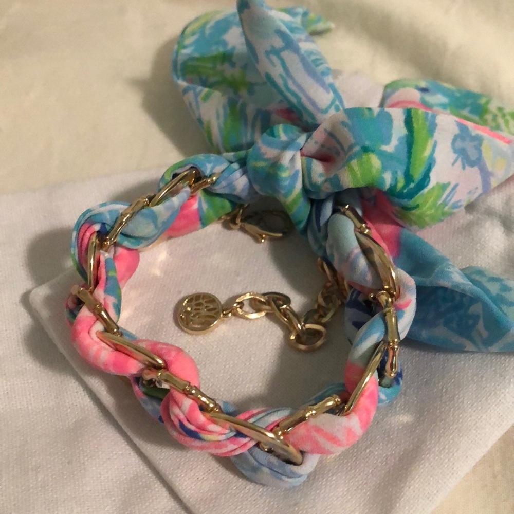 Lilly Pulitzer fabric bracelet